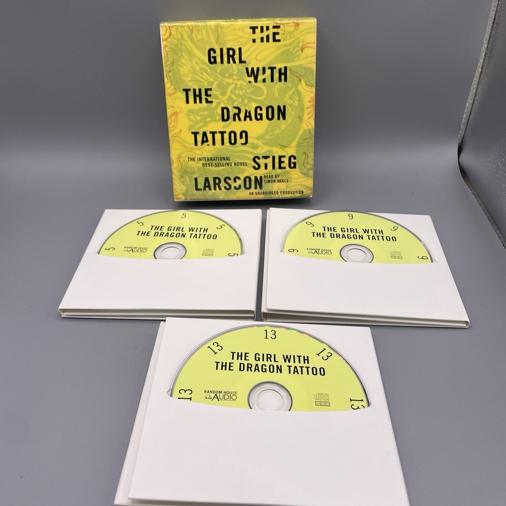 Girl With The Dragon Tattoo Series Audio Book CD Stieg Larsson 55+ Total Hours - Picture 3 of 5